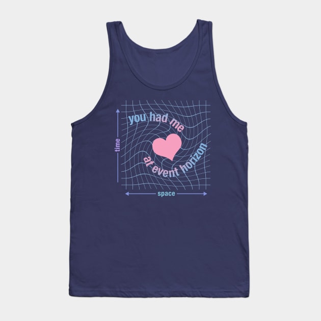 Love in Space Time Continuum Tank Top by cartogram